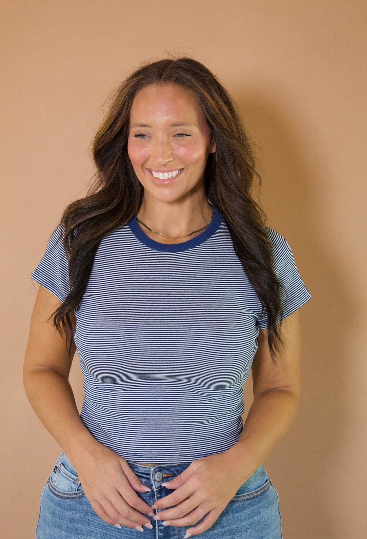 TALIA STRIPED TEE