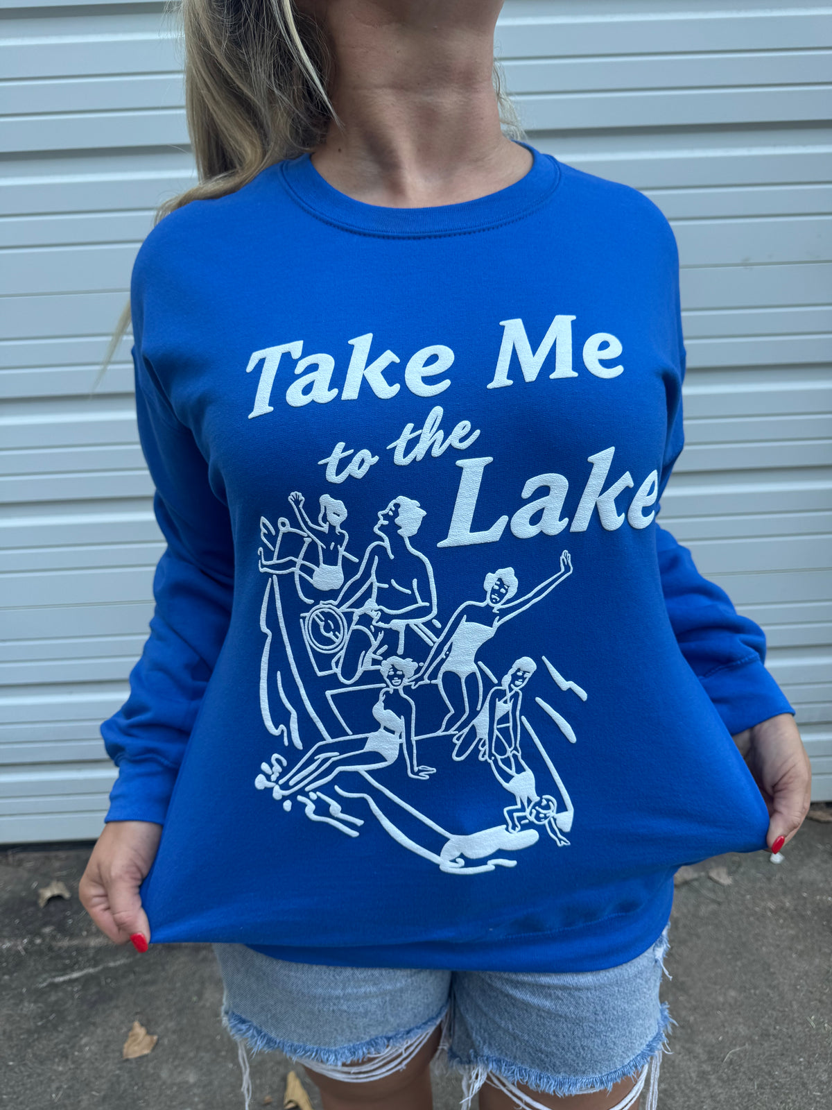 RETRO Take Me to the Lake - Boat Scene