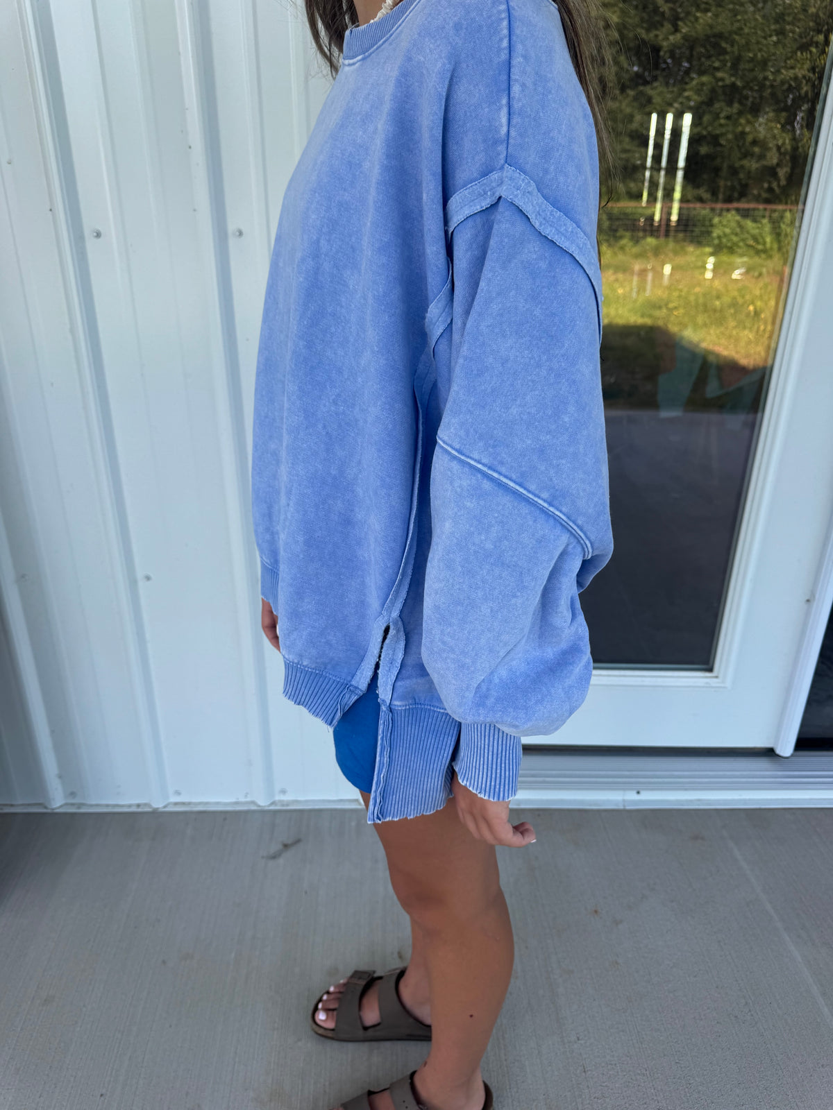 Carley Pullover - Cornflower Blue