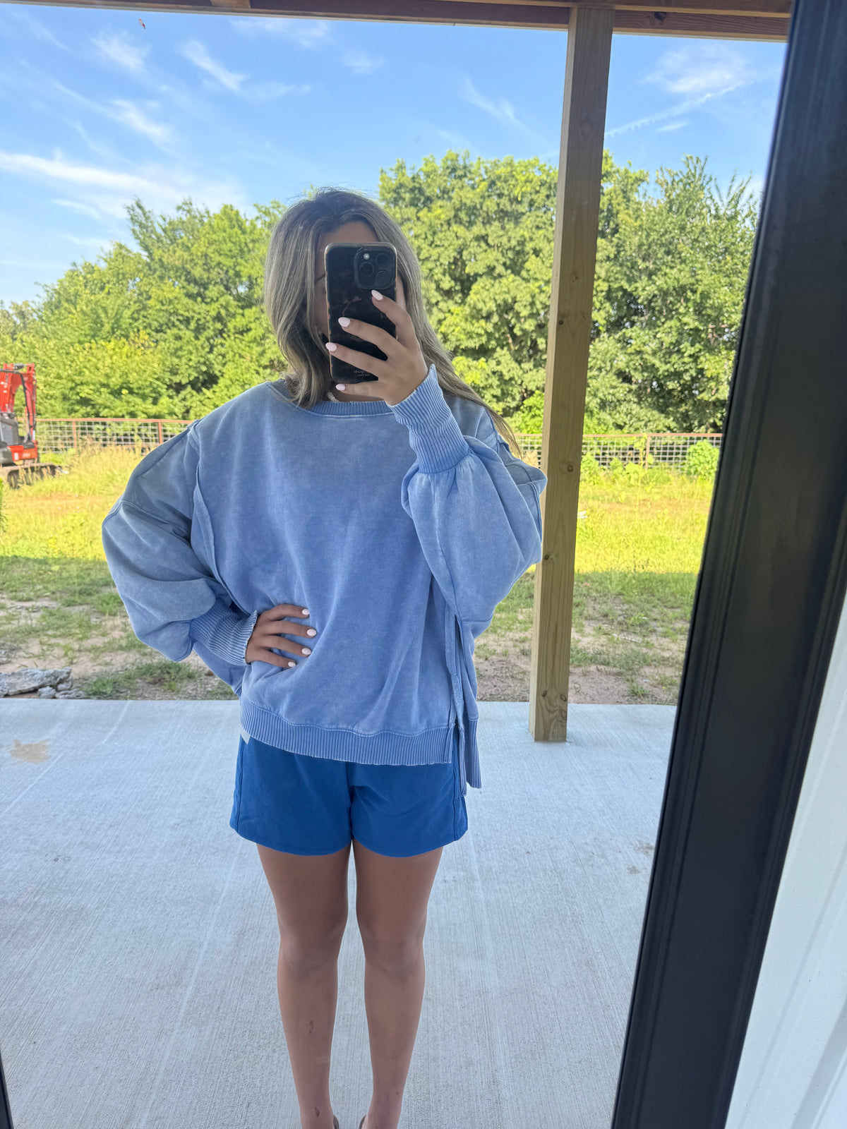 Carley Pullover - Cornflower Blue