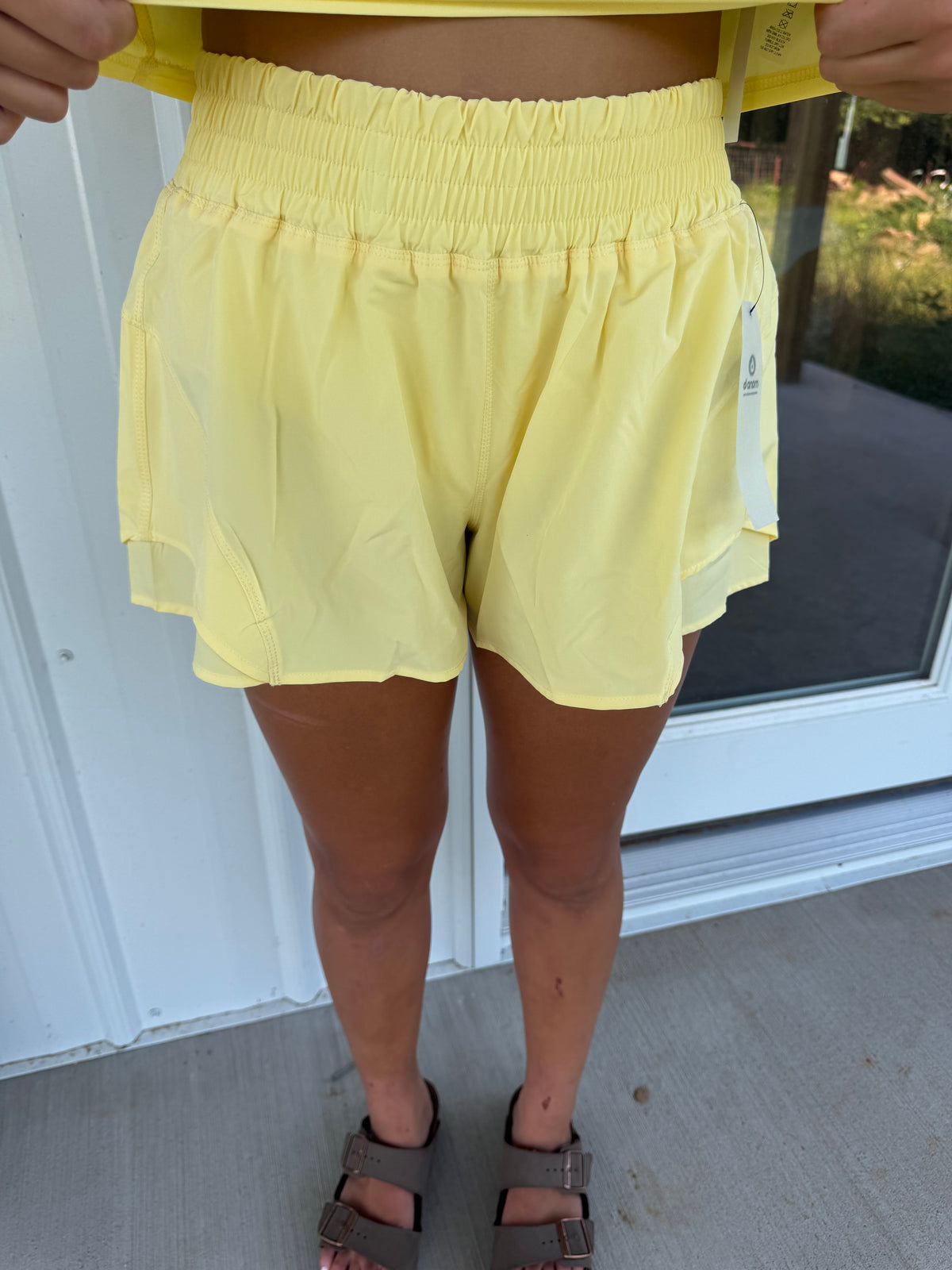 Wind City Shorts- Yellow