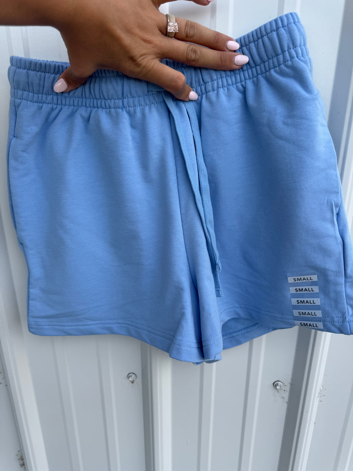 Blue Bonnet Drawstring Shorts