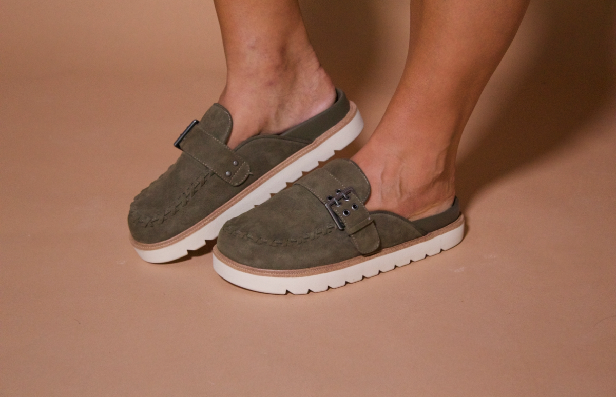 BURK CLOG - OLIVE