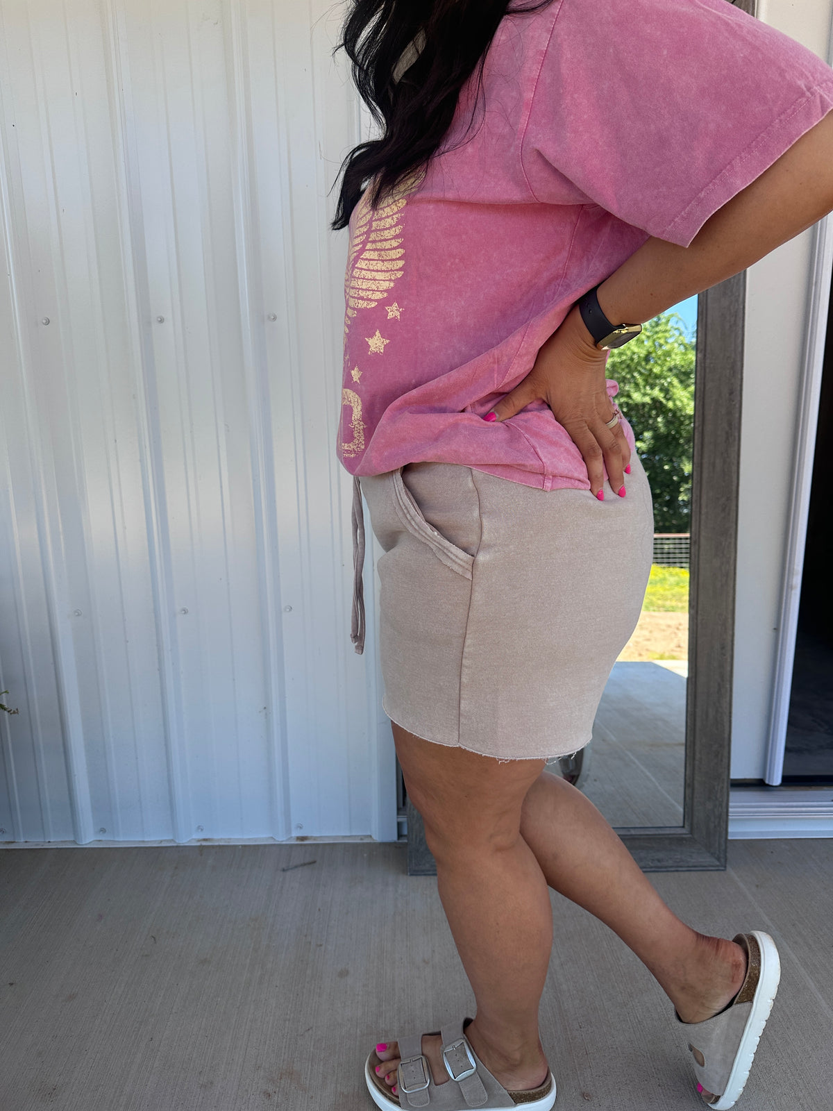 SuperSoft High Rise Short  - Light Mocha