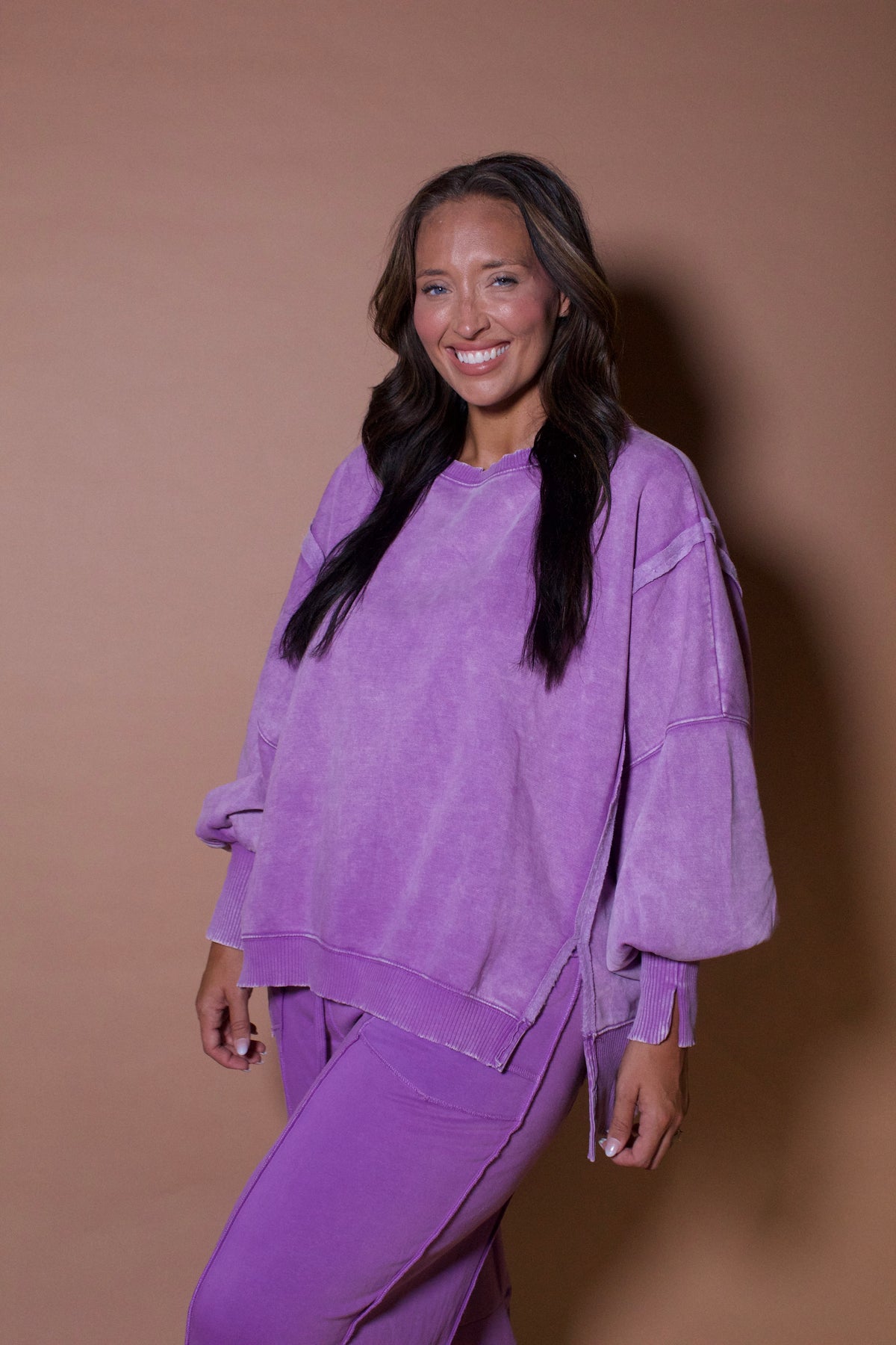 CARLEY PULLOVER - PURPLE